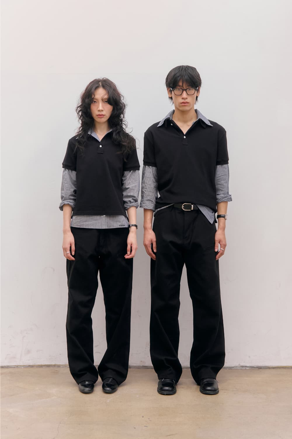 80s Layered Polo Shirts (Black) — vue 19
