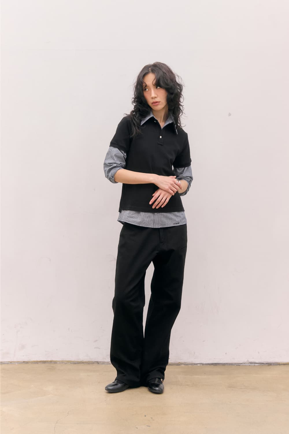 80s Layered Polo Shirts (Black) — vue 8