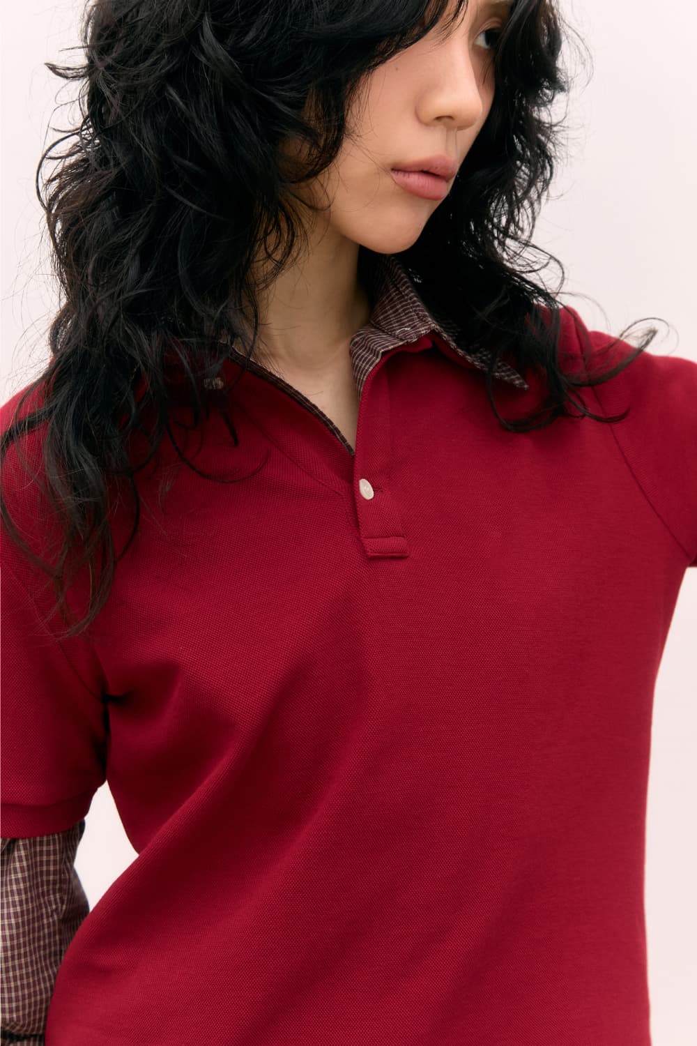 80s Layered Polo Shirts (Red) — vue 15