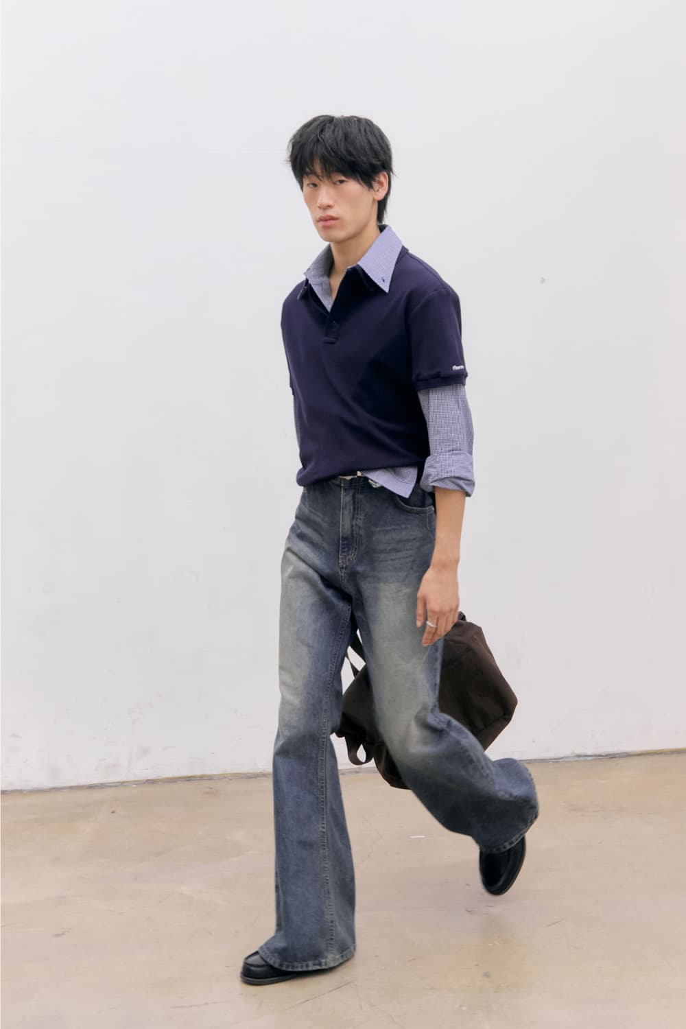 80s Layered Polo Shirts (Navy) — vue 13