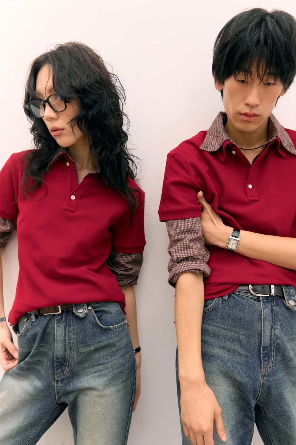 Cotton PK Polo Shirts (Red) — vue 16