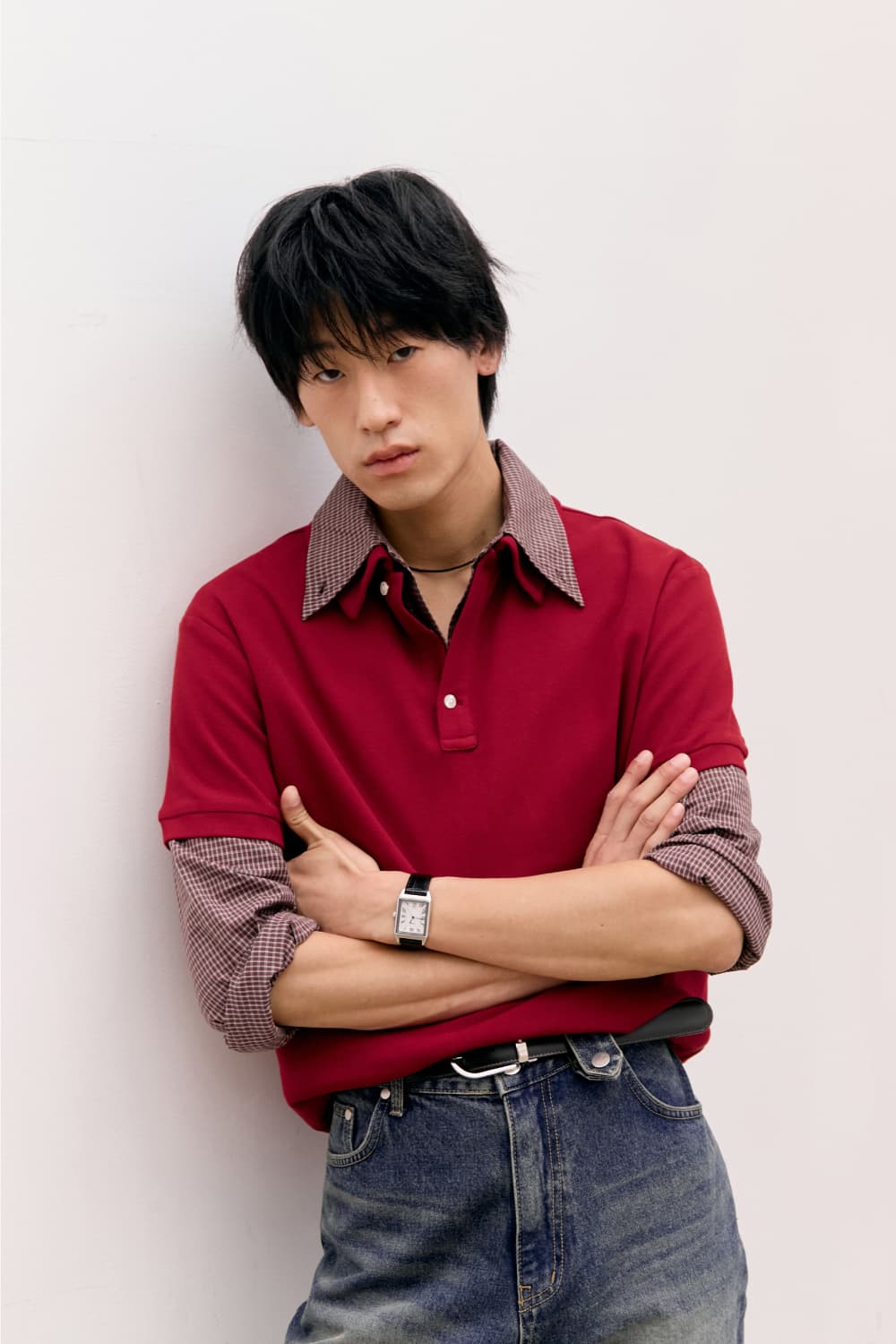Cotton PK Polo Shirts (Red) — vue 8