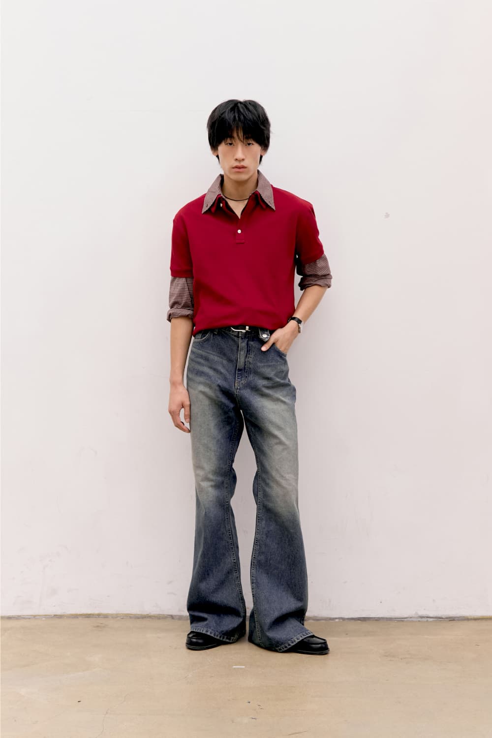 Cotton PK Polo Shirts (Red) — vue 9
