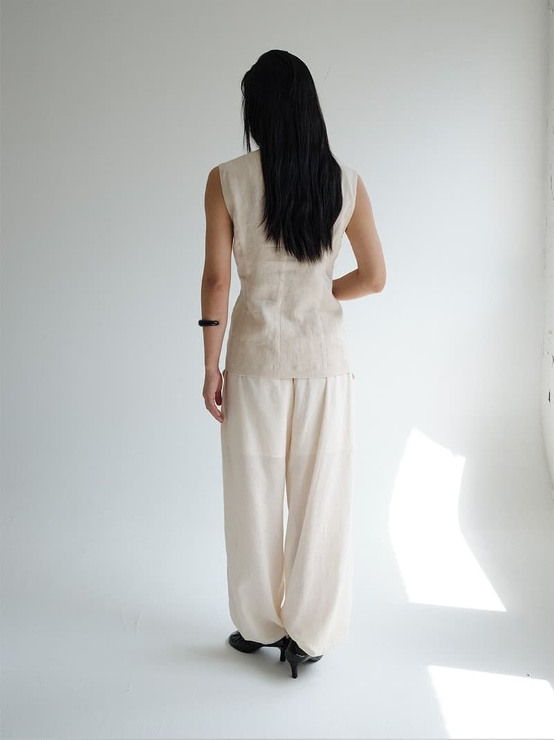 Tailored Vest (Light Beige) — vue 10