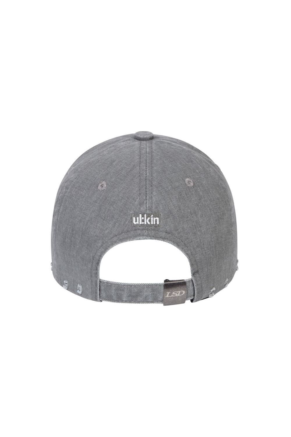 MUGUNG Embroidery Pigment Ball Cap (Gray) — vue 6