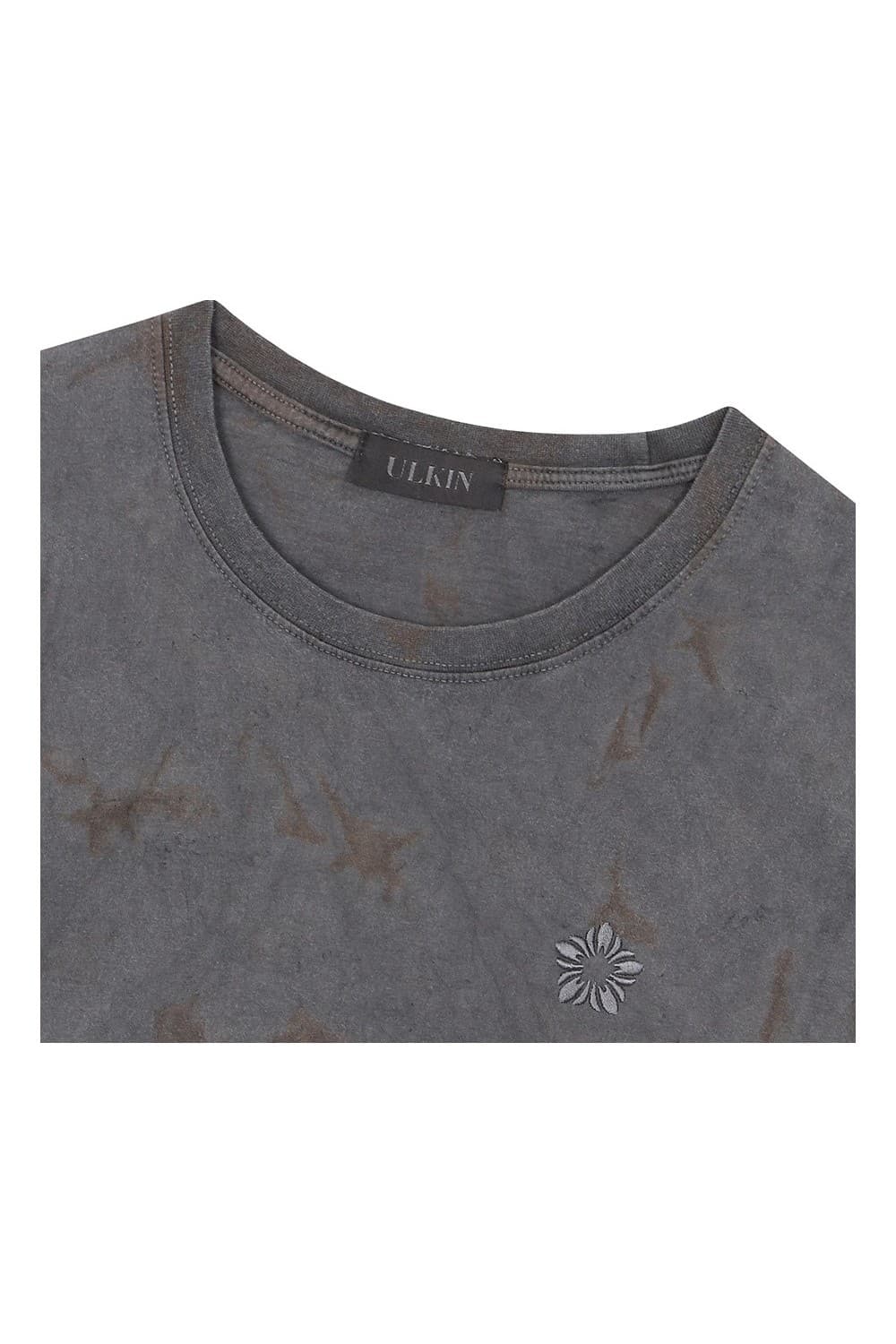 Batch No.3 Traditional-Dyed Heritage MUGUNG Embroidery T-shirt (Brown) — vue 5