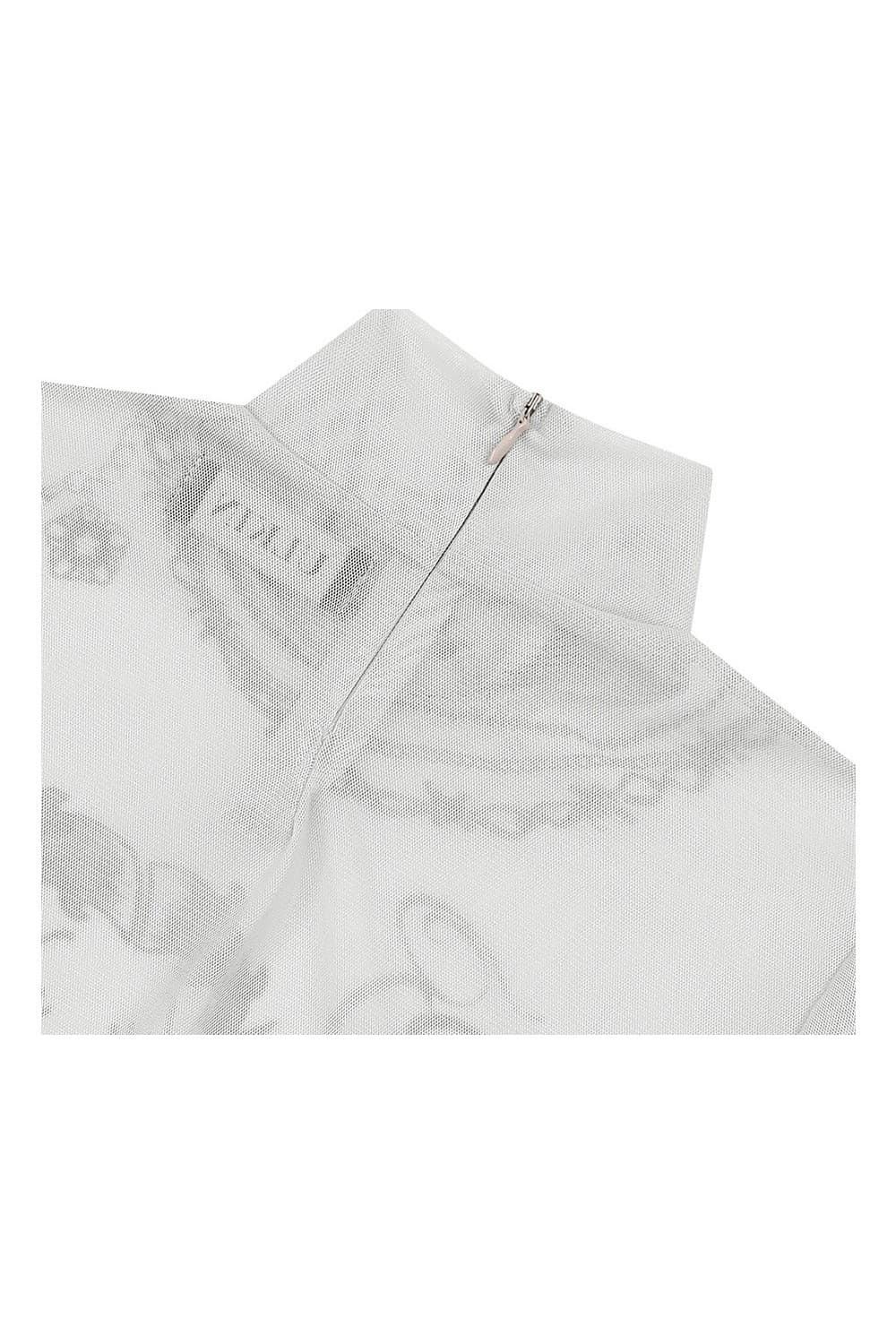 ULKIN X BETTY BOOP Spoil Me Tattoo Mesh Turtleneck (Ivory) — vue 7